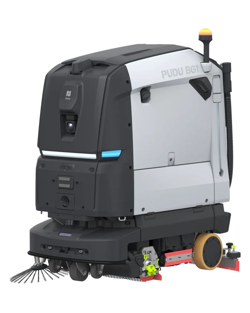 PUDU BG1 large commercial scrubber-dryer robot