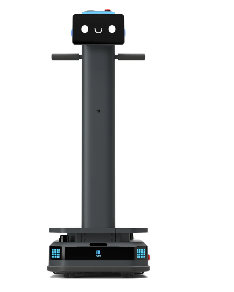 PUDU T300 industrial delivery robot with a lifting column, used in Perth warehouses
